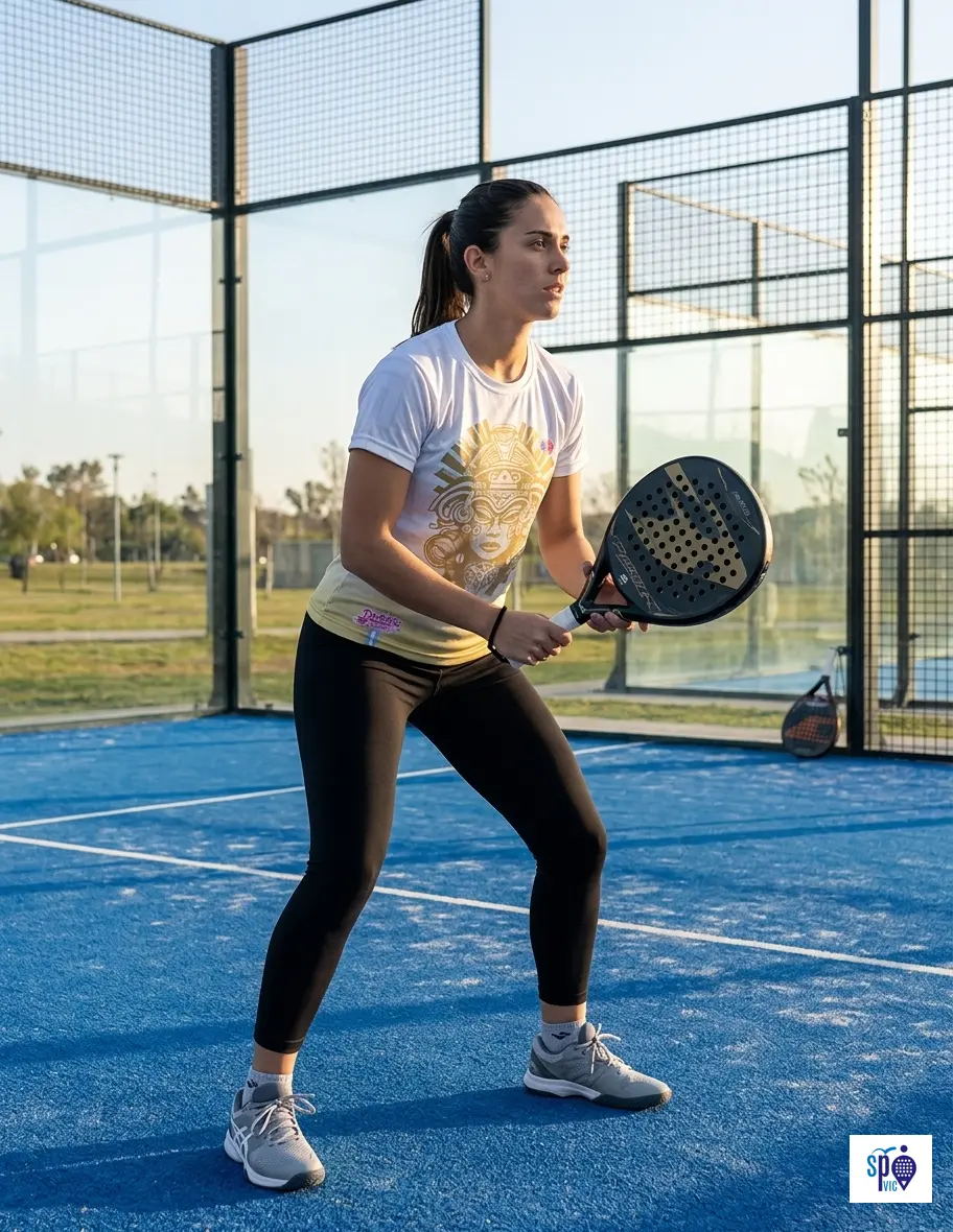remerablanacondorado-calzanegra Remera Somos Padel - Imagen 1