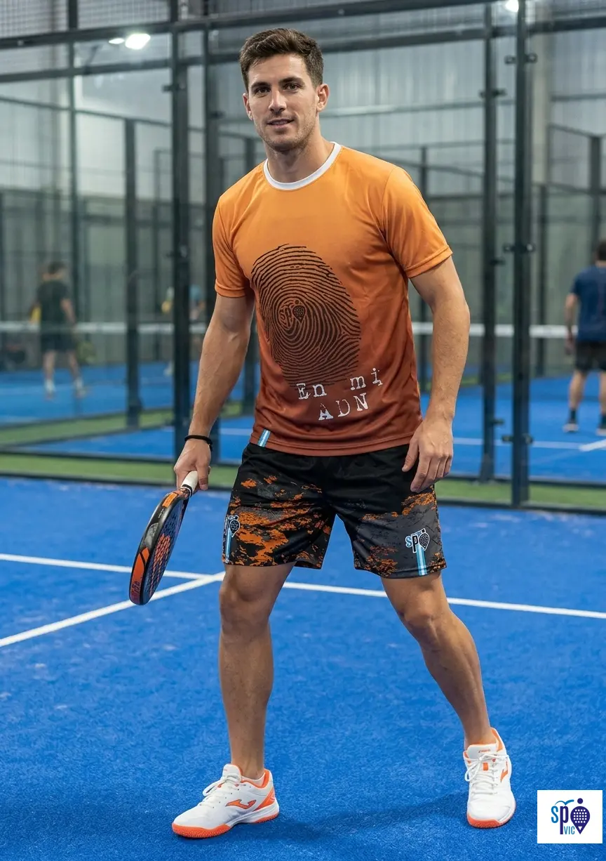 1783283934957-gqox8h.webp Short Somos Padel Negro y Naranja - Imagen 1